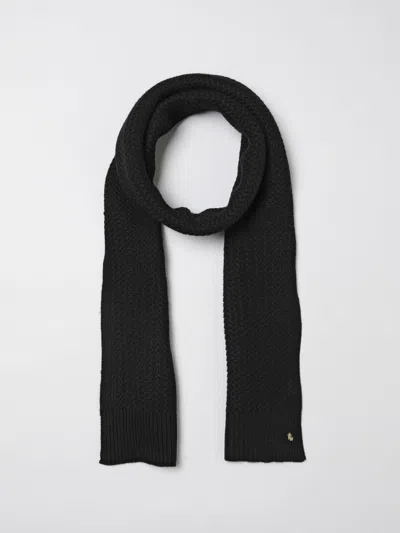 Ralph Lauren Textured Logo-detail Scarf And Beanie Hat In Black