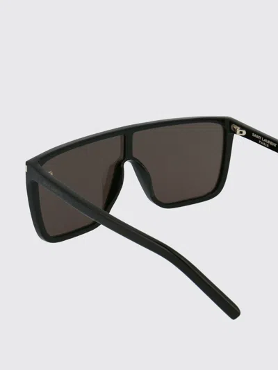 Saint Laurent Mask Frame Sunglasses In Brown