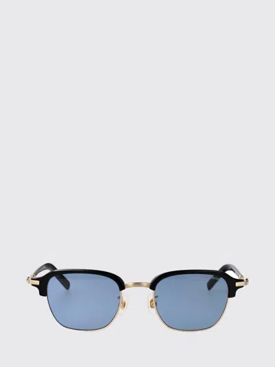 Montblanc Squared Sunglasses Mb0390 S 002 In Blue