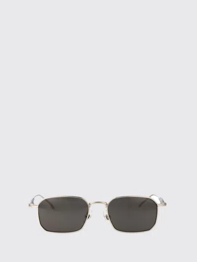 Montblanc Silver-silver-grey Metal Sunglasses In Metallic