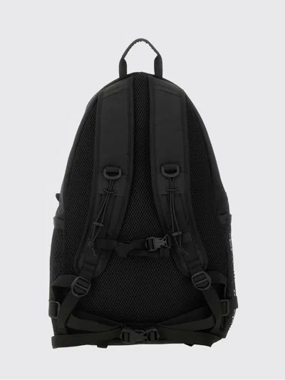 And Wander Cotton Blend Backpack With Mesh Pocket In Black