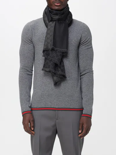 Gucci Scarf Men Black In Black