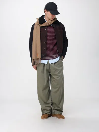 Loewe Scarf Men Natural In Brown