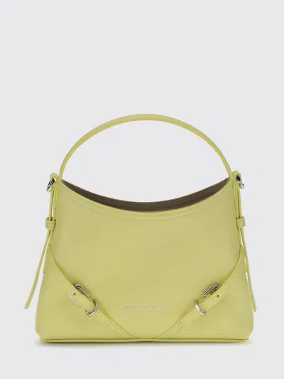 Givenchy Mini Voyou Embossed-logo Tote Bag In Yellow