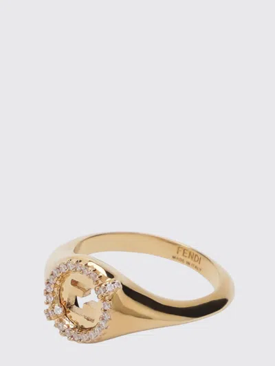 Fendi Everround Logo-detail Ring In Gold