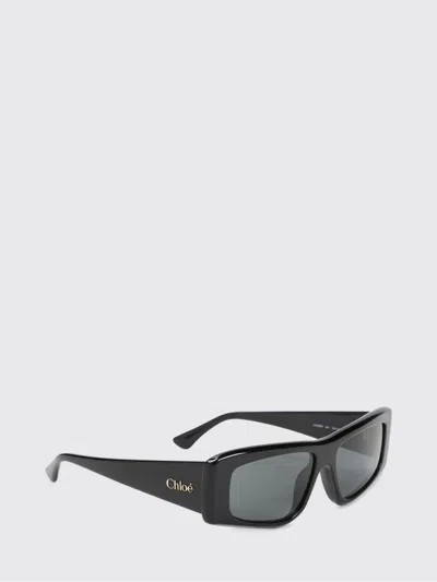 Chloé Rectangle-frame Sunglasses In Black