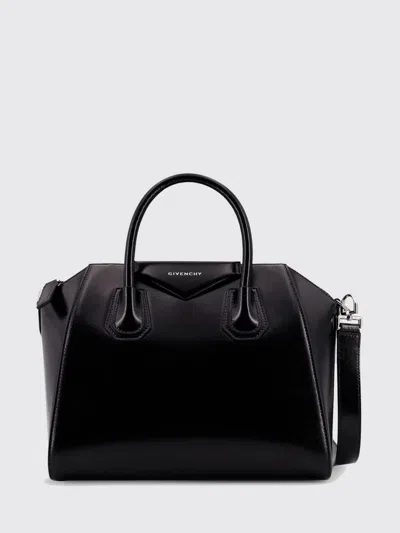 Givenchy Antigona Mini Top Handle Bag In Grained Leather In Black