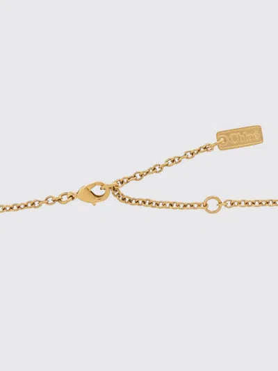 Chloé Women Chloe Iconic Logo Firma Collana In Gold
