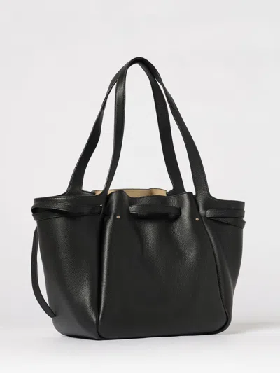 Tory Burch Saint Laurent Cassandre Leather Bucket Bag In Black