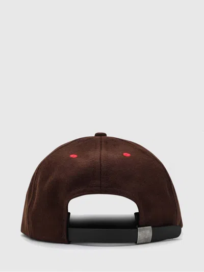Brain Dead Logohead Six-panel Baseball Hat In Burgundy