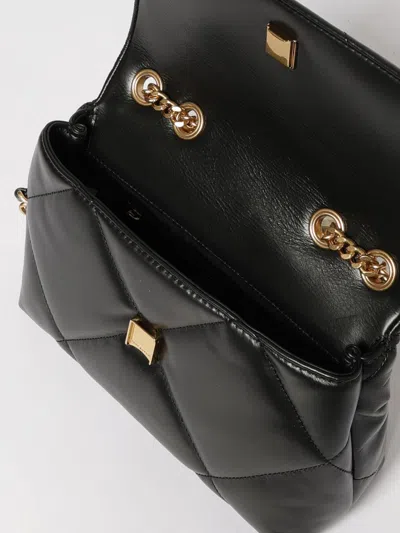 Tory Burch Small Kira Diamond Quilted Convertible Leather Shoulder Bag In Black
