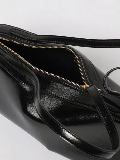 Khaite Hold All String Small Square Bauletto Shoulder Bag Shoulder Bags Black In Black