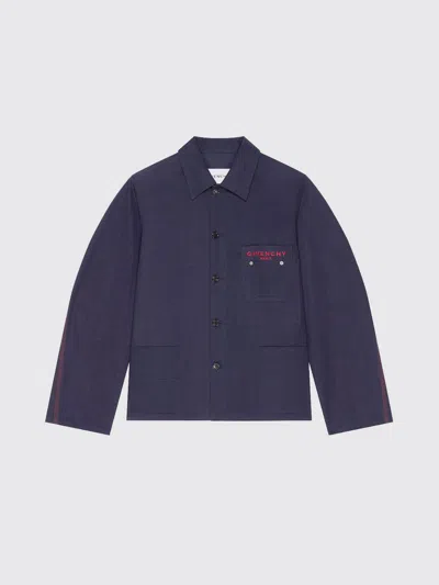 Givenchy Couture Seam Button-up Overshirt In Animal Print