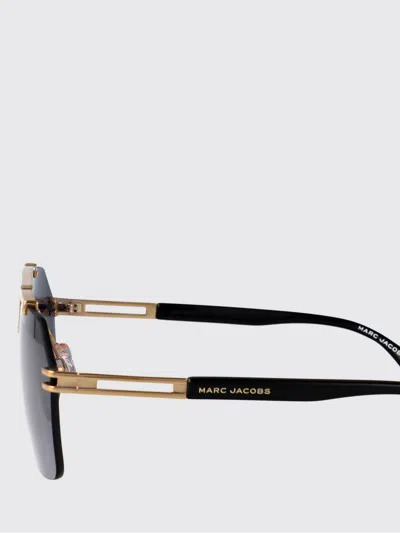 Marc Jacobs Gold Titanium Sunglasses In Gold