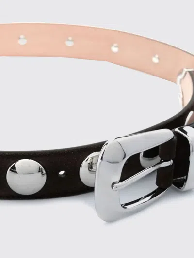 Khaite Belt With Studs In Brown