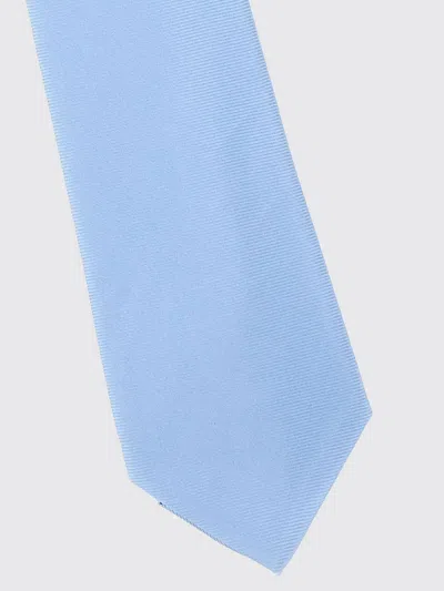 Kiton Silk Tie In Blue