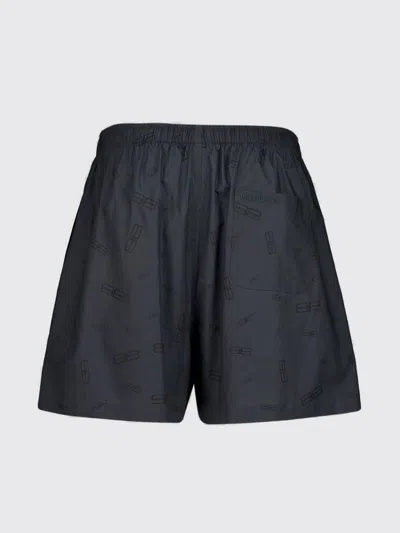 Balenciaga Cotton Pyjama Shorts In Black