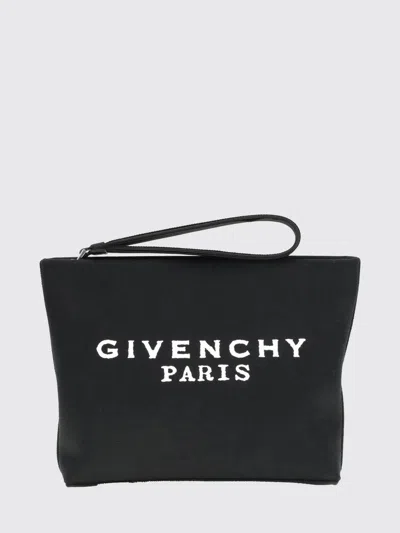 Givenchy Tape Small Clutch Bag Rectangular Wrist Strap In Black