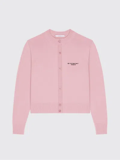 Givenchy Cropped Cardigan In Wool And Cashmere In Pattern