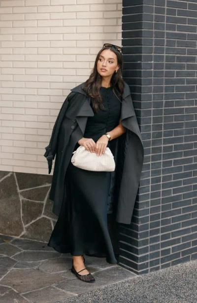 Petal And Pup Petal & Pup Billy Tie Waist Double Breasted Trench Coat In Animal Print