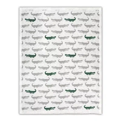 Kirkland's Alligator Sherpa Blanket In Multi