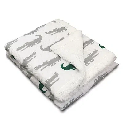 Kirkland's Alligator Sherpa Blanket In Multi