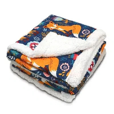Kirkland's Pixie Fox Sherpa Blanket In Multi