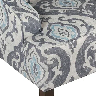 Kirkland's Suri Blue Swoop Accent Chair In Multi