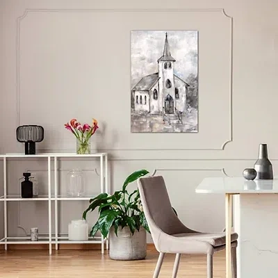 Kirkland's Steeple Canvas Art Print In Gray