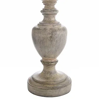 Kirkland's Distressed Gray And Cream Table Lamp In Gray