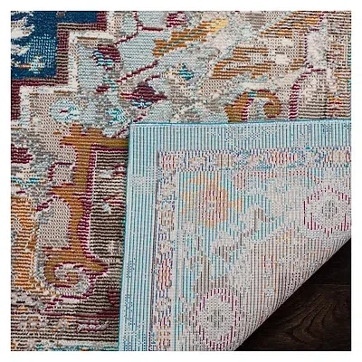 Kirkland's Deep Blue Arkin Transitional Area Rug In Blue