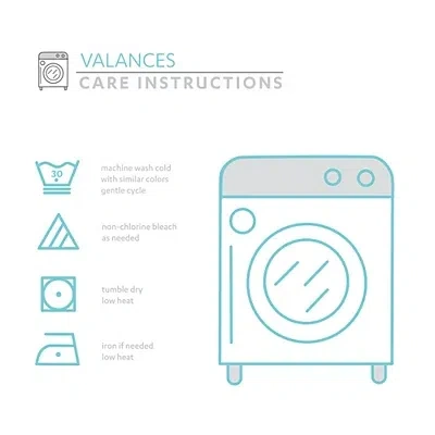 Kirkland's Wave Pattern Valance In White