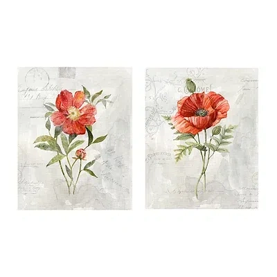 Kirkland's Linen Peony Giclee Canvas Art Prints In Multi
