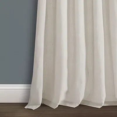 Kirkland's Top Knotted Burlap Curtain Panel Set In White
