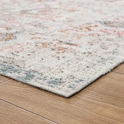 Kirkland's Caramel Botanical Indoor/outdoor Area Rug In Neutral