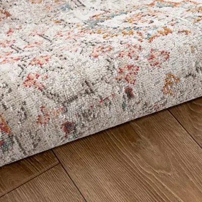 Kirkland's Caramel Botanical Indoor/outdoor Area Rug In Neutral