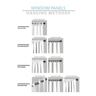 Kirkland's Weeping Flower Curtain Panel Set In White