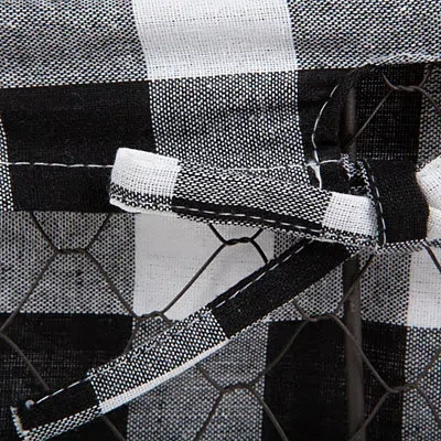 Kirkland's Chicken Wire And Buffalo Check Baskets In Black