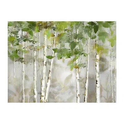 Kirkland's Evergreen Forest Giclee Canvas Art Print In Green