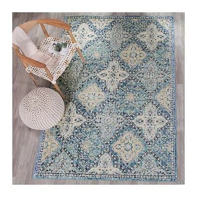 Kirkland's Everley Tile Rug In Green