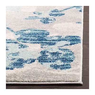 Kirkland's Everley Floral Rug In Blue