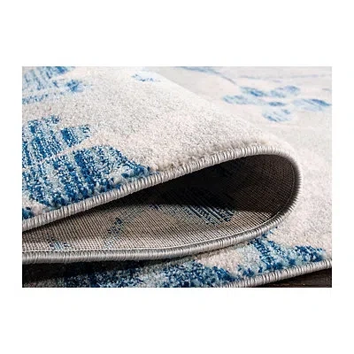 Kirkland's Everley Floral Rug In Blue