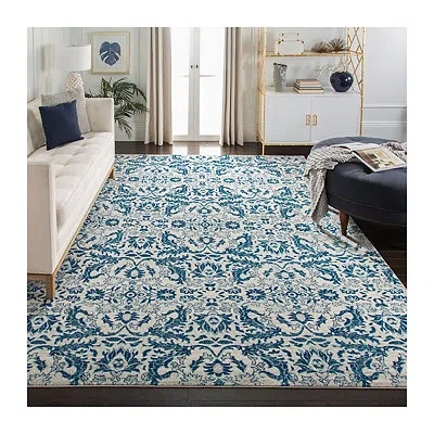 Kirkland's Everley Frieze Rug In Blue