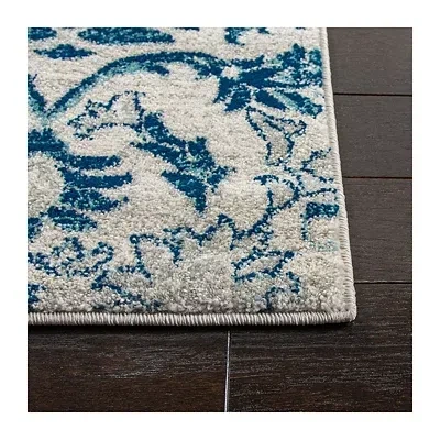 Kirkland's Everley Frieze Rug In Blue