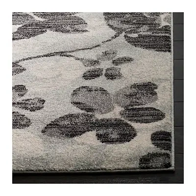 Kirkland's Everley Floral Rug In Gray