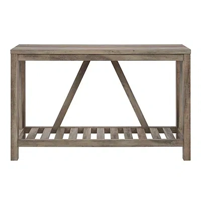 Kirkland's Wash A-frame Console Table In Gray