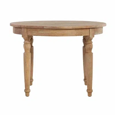 Kirkland's Reese Round Natural Dining Table In Multi