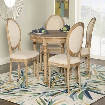 Kirkland's Reese Round Natural Dining Table In Multi