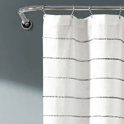 Kirkland's Stripe Ombre Shower Curtain In Gray