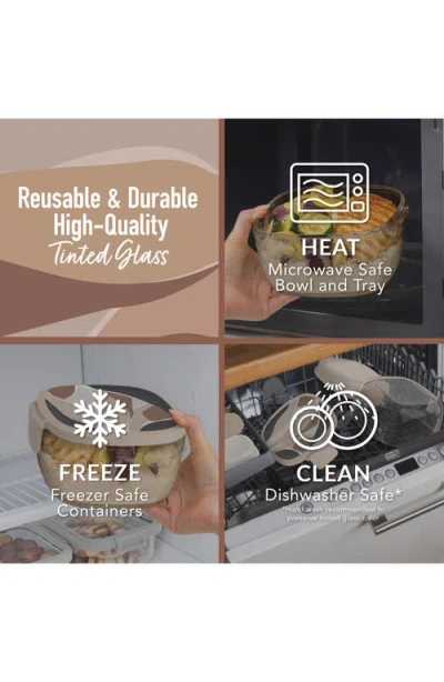 Bentgo All-in-one Glass Salad Container In Brown